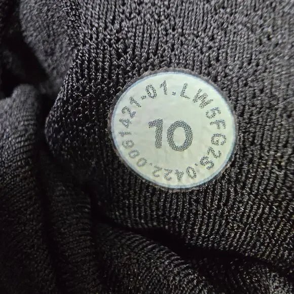 Lululemon Groove Pant Womens 10 Black Nulu High Rise Flared Yoga - Picture 3 of 6